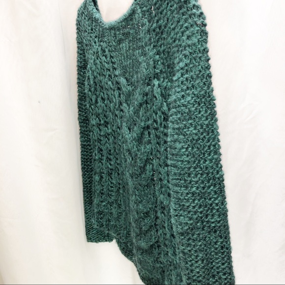Free People chunky green sweater size extra small - Picture 3 of 7